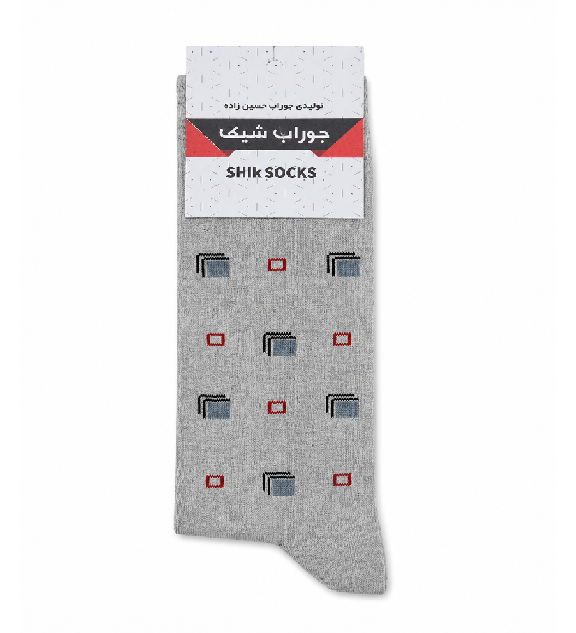 کد 37_compressed_50576x633 جوراب نخی مردانه ساق بلند مربعی سفید - تصویر 1